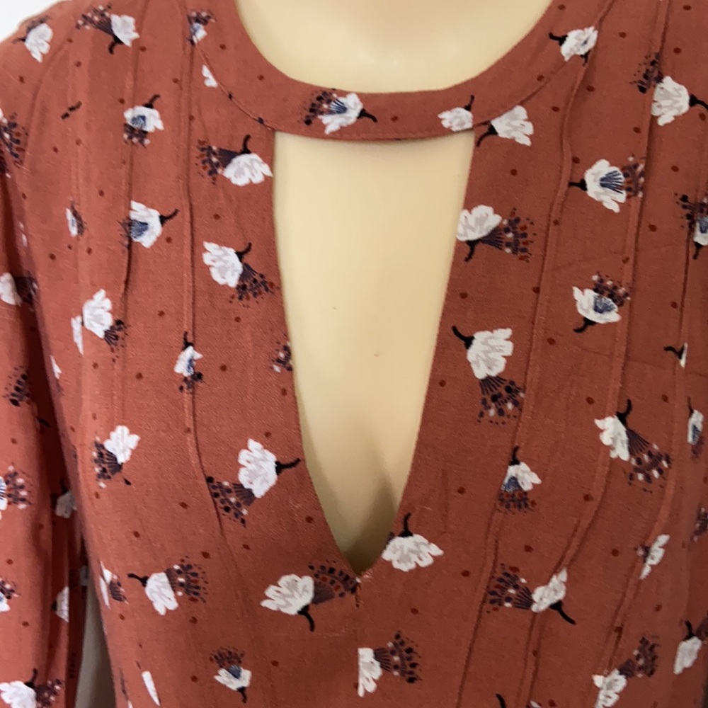 Free People Boho Teagan Floral Dress Sz 0 - Picture 2 of 16